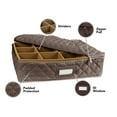 thumbnail image 4 of Covermates Keepsakes - Adjustable Glassware Storage - Padded Protection - ID Window - Stain Resistant - Machine Washable - China Storage, Bronze, 4 of 7