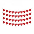 thumbnail image 5 of 3pcs Heart Garland for Valentines Day Decorations Red Pink Banner for Fireplace Anniversary Wedding Engagement Party Home Decor, 5 of 6