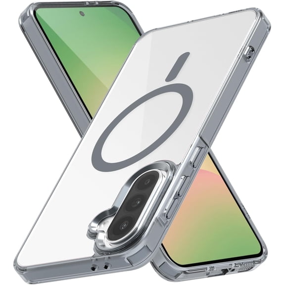 MYKOMI for Samsung Galaxy A36 Case/Galaxy A56 Case Hard [Compatible with Magsafe ] Yellowing Resistant Magnetic Cover Clear para 6.7 inch 2024 Rugged Best Phone Cases