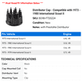 thumbnail image 2 of Distributor Cap - Compatible with 1973 - 1980 International Scout II 1974 1975 1976 1977 1978 1979, 2 of 2