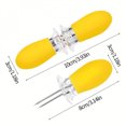 thumbnail image 4 of Corn Kernel Barbecue Forks - Dual-Color Yellow & Black Kitchen Utensils for Grilling Frying,and Baking - Durable and Easy to Use, 4 of 9