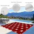 thumbnail image 3 of 4th of July Outdoor Rug 6x9 Ft - Reversible Patio Rug Outdoor Camping Rugs, Vintage Independence Day Red Star Washable Indoor Outdoor Area Rugs, Non-Slip Outdoor Carpet Runner for Deck/Porch, 3 of 8