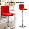 thumbnail image 4 of ViscoLogic LIBERTY Swivel Leatherette Adjustable Hydraulic Bar Stools (Set of 2 Bar Stools), 4 of 6