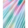 thumbnail image 6 of Kucnuzki 7 Years Big Girls Dress 8 Years Big Girls Summer Clothes Sleeveless Off-the-shoulder Dress Color Gradient Bow Dress One-piece Overalls Clothing Multicolor 7-8 Years, 6 of 8