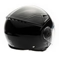 thumbnail image 3 of MMG Motorcycle Open Face Helmet DOT Flip-Up Visor Gloss Black (Medium) Model 28, 3 of 6