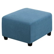 Square Ottoman Cover Simple Elastic Bottom Breathable Soft Stretch