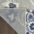 thumbnail image 4 of Nourison Aloha Indoor/Outdoor Blue/Grey 3'6" x 5'6" Area Rug, (4x6), 4 of 10