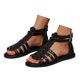 thumbnail image 3 of MKLEKYY Sandalias Flexibles de Verano para Mujer, Con Punta Abierta, de Cuero y Cremallera Trasera, Cómodas, 3 of 5