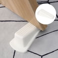 thumbnail image 1 of Home Rubber Anti-slip Wedge Door Stopper Doorstops Protector Door Holders White, 4pcs, 1 of 7