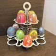 thumbnail image 5 of Estante de Madera Reutilizable para Huevos de Pascua, Estante de Almacenamiento de Adornos de 2 Niveles para Exhibición de Cocina, Escritorio y Encimera, 5 of 5