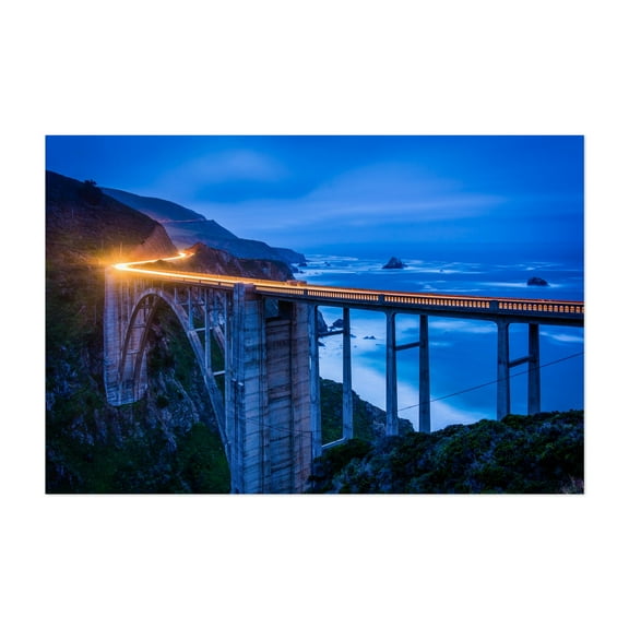 The Bixby Creek Bridge - Big Sur California Photography Unframed Wall Art Print 5 x 7 inches