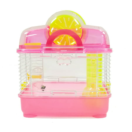 YML Dwarf Hamster or Mouse Cage, Pink