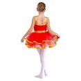 thumbnail image 2 of Hansber Robe Tutu de Danse pour Filles Enfants Paillettes Jazz Fête Robe de Danse Costume de Performance sur Scène Rouge 4, 2 of 7