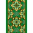 thumbnail image 2 of IBA Indianbeautifulart Green Floral Mandala Fabric Laces For Crafts Printed Velvet&nbsp;Trim&nbsp;Fabric Sewing Border Ribbon&nbsp;Trims&nbsp;9 Yards 3 Inches, 2 of 2
