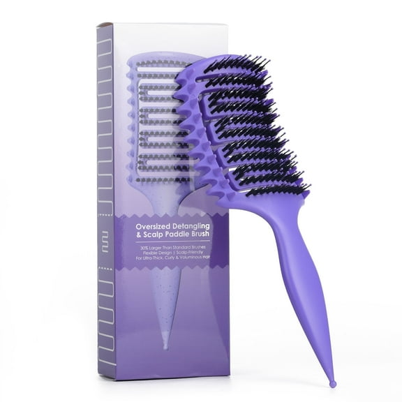 Candy Brush Jumbo Curl Defining Vented Hair Brush for Effortlessly Detangling & Blow Drying, Professional Wet Hair Brush for All Hair Types, Shaping & Styling Hair Brush for Women and Girl, Idea Gift