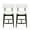 Beige+Black, variant on GDF Studio Modern Counter Stools, Mid Century Height Bar Stools for Bar Kitchen Dining Room, Walnut +Beige, Set of 2