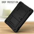thumbnail image 7 of Dteck Case for All-New Kindle Fire HD 8 Tablet(10th Generation 2020 Release) & Fire HD 8 Plus, Heavy Duty 3 in 1 Hybrid Rugged Shockproof Kickstand Case with Shoulder Strap, Black, 7 of 7