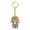 Red, variant on Jewish Mazal Living Good Luck Multicolor Hamsa Hand - Small Key Chain