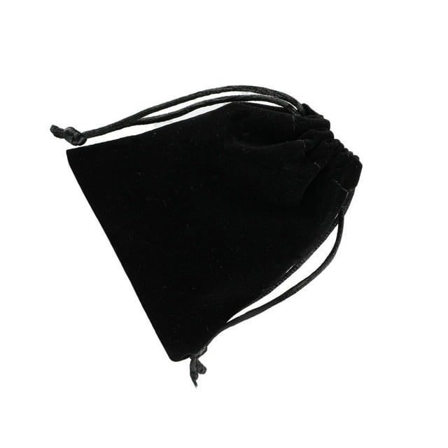 Injueey Bolsa con cordón Almacenamiento Arpillera Empaquetado Regalo Corsé Bolsas Saco Joyas Paquete Organizar Dulces Cosméticos Monedas Almacenamiento y organización del hogar Negro Injueey HA075283-03