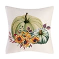 thumbnail image 3 of Set of 4 Hello Autumn Throw Pillow Covers 18"x18", Thanksgiving Day Fall Decorations for Home, Vintage Flowers Pumpkin Cotton Linen Pillow Covers Cushion Case 18 X 18 for Couch, Bed, Office, 3 of 5