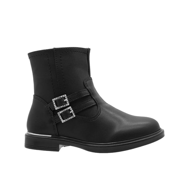 Botin Para Niña Piel Negro Yuyin® Super Ligeras 18-25 negro 25