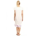 thumbnail image 4 of Lati Fashion Women Nightgowns Short Sleeve Female Nightgowns & Sleepshirts Purple XXXL, 4 of 4