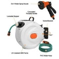 thumbnail image 3 of iMeshbean 79' x 5/8"OD Retractable Hose Reel Auto Water Hose Reel 180° Swivel Wall-Mounted, 3 of 18