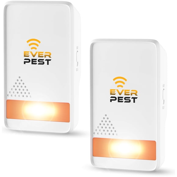 Repelente ultrasónico para el control de plagas Ever Pest, paquete de 2 unidades