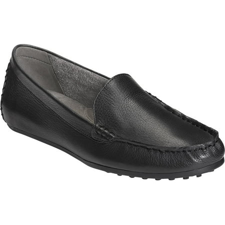 

Women s Aerosoles Over Drive Loafer Black Leather 9.5 W