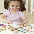 thumbnail image 5 of Melissa & Doug Disney Princess Wooden Stamp Set: 9 Stamps, 5 Colored Pencils, and 2-Color Stamp Pad, 5 of 9