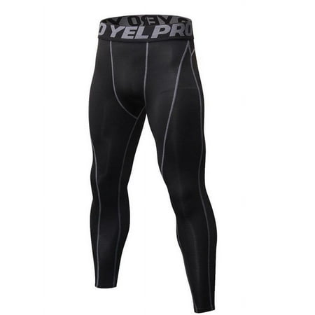 Leezo Youth Boys Mens Compression Tights Gym Yoga Running Base Layer Under Pants Sport Wear