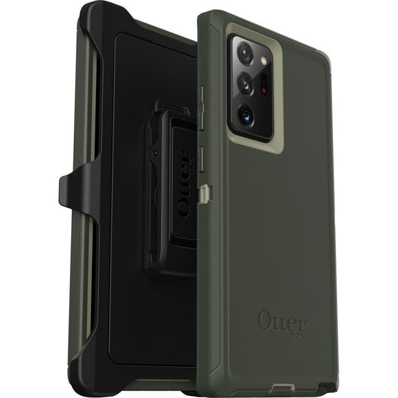 OtterBox Galaxy Note 20 Ultra 5G Only - Defender Series Screenless Edition Case - Lichen The Trek Green - Holster Clip Included - Non-Retail Packaging