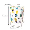 thumbnail image 2 of Kugisaki Foldable Water Proof Laundry Basket, Large Laundry Hamper With Metal Handle, Toys Clothes Storage Basket for Laundry Room, Bathroom, Living Room, 2 of 8