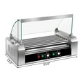 thumbnail image 4 of Costway Commercial Stainless Steel 18 Hot Dog 7 Roller Grill Cooker Machine w/ Cover, 4 of 10