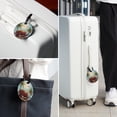 thumbnail image 6 of Coconut Jujube Tree&Eid Cannon 2pcs PU Leather Round Bag Tags Suitcase Handbag Tags with Privacy Cover and Name ID Tag for Travel Luggage, Handbags, Backpacks, School Bags, 6 of 6