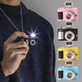 thumbnail image 2 of Punk Flash cámara colgante collares música luminosa Retro pequeña cámara collar de cadena larga joyería mujer hombre tendencia Accesorios Gao Jinjia LED, 2 of 2