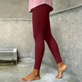 thumbnail image 6 of Ovbmpzd High Wasited Women Yoga Pants Slim-Leg Active Petite Red Leggings Casual Tummy Control Leggings,L, 6 of 6