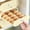 Beige_Free Size, variant on Gnmfd Refrigerator Egg Storage Rack, Clear Visible Drawer Design, Large Capacity Space Saving Egg Organizer for Kitchen, Food Grade Rolling Egg Storage Box for Home and Restaurant