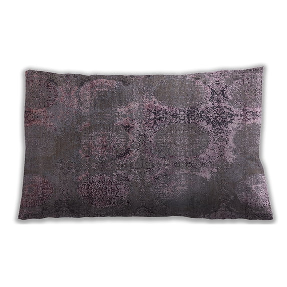 Ahgly Company Outdoor Rectangular Mid-Century Modern Lumbar Throw Pillow, 13 inch by 19 inch