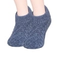 thumbnail image 2 of Winter Slipper Socks Fleece Lined, Thick Warm Non Slip Floor Socks, Indoor House Socks, Knit Low Cut Slipper Socks, Cozy Bed Socks For Women Men, Anti Skid Plush Ankle Socks, 2 of 5