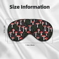 thumbnail image 5 of Naloa Red Mushrooms Print Sleep Mask for Sleeper, Light Blocking Sleeping Eye Mask for Women Men, Eye Shade with Adjustable Strap for Travel, Nap,Meditation, 5 of 7