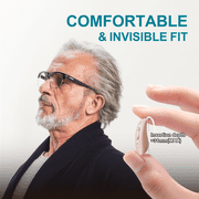 Equate Rechargeable Over-the-Counter Hearing Aids, Noise Reduction, Behind the Ear, 1 Pair