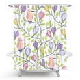 thumbnail image 5 of Cute Floral & Shower Curtain 72x72 Inch Bathroom Fabric Bath Shower Curtain for Bathroom, 5 of 10