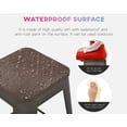 thumbnail image 5 of FDW Stackable Backless Bar Stool, Bronze (Set of 4), 5 of 7