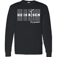 thumbnail image 3 of Inktastic He is Risen Mirror Words Long Sleeve T-Shirt, 3 of 5