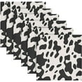 thumbnail image 6 of GZHJMY Cow Print Cloth Napkins Set of 6,Reusable Washable Polyester Dinner Table Napkins for Kitchen,Dining,Restaurant,Party Decoration, 6 of 7