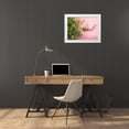 thumbnail image 3 of Eggers, Julie 32x25 White Modern Wood Framed Museum Art Print Titled - Portugal-Obidos-Colorful lantana vine growing against a pink wall, 3 of 4