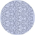 thumbnail image 1 of Ahgly Company Machine Washable Indoor Round Transitional Lavender Blue Area Rugs, 4' Round, 1 of 7