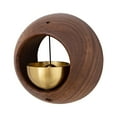 thumbnail image 3 of Timbre de madera para comerciantes, estilo japonés, redondo, decorativo, pequeño. Marron oscuro, 3 of 8