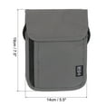thumbnail image 2 of Unique Bargains Neck Wallet Travel Pouch, RFID Blocking Travel Document Organizer, Gray, 2 of 6